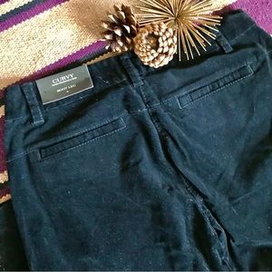 NWT ANN TAYLOR |  Classic Curvy Boot Leg Corduroy Trouser Pants Holiday Sz 6 NWT